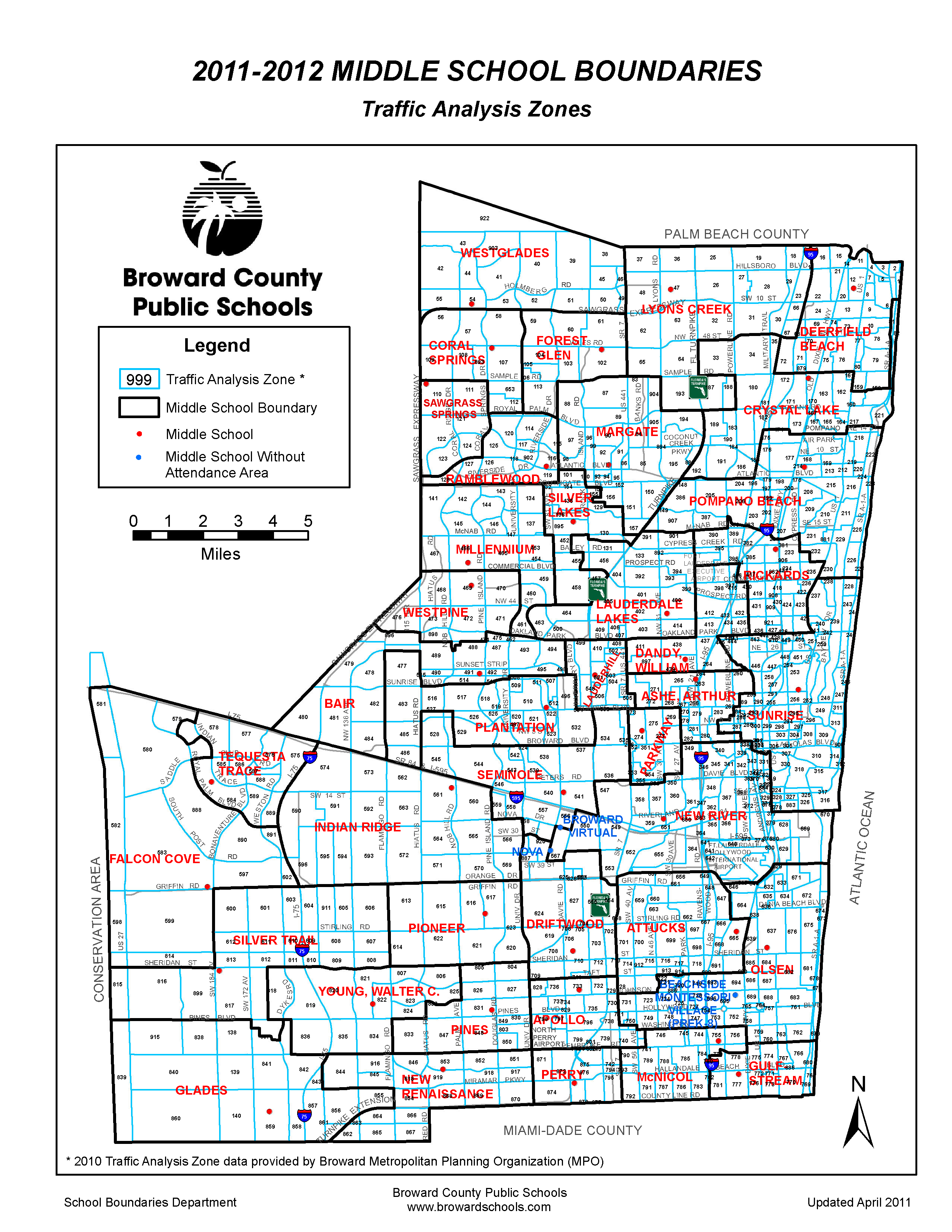 Middle School Boundaries  
